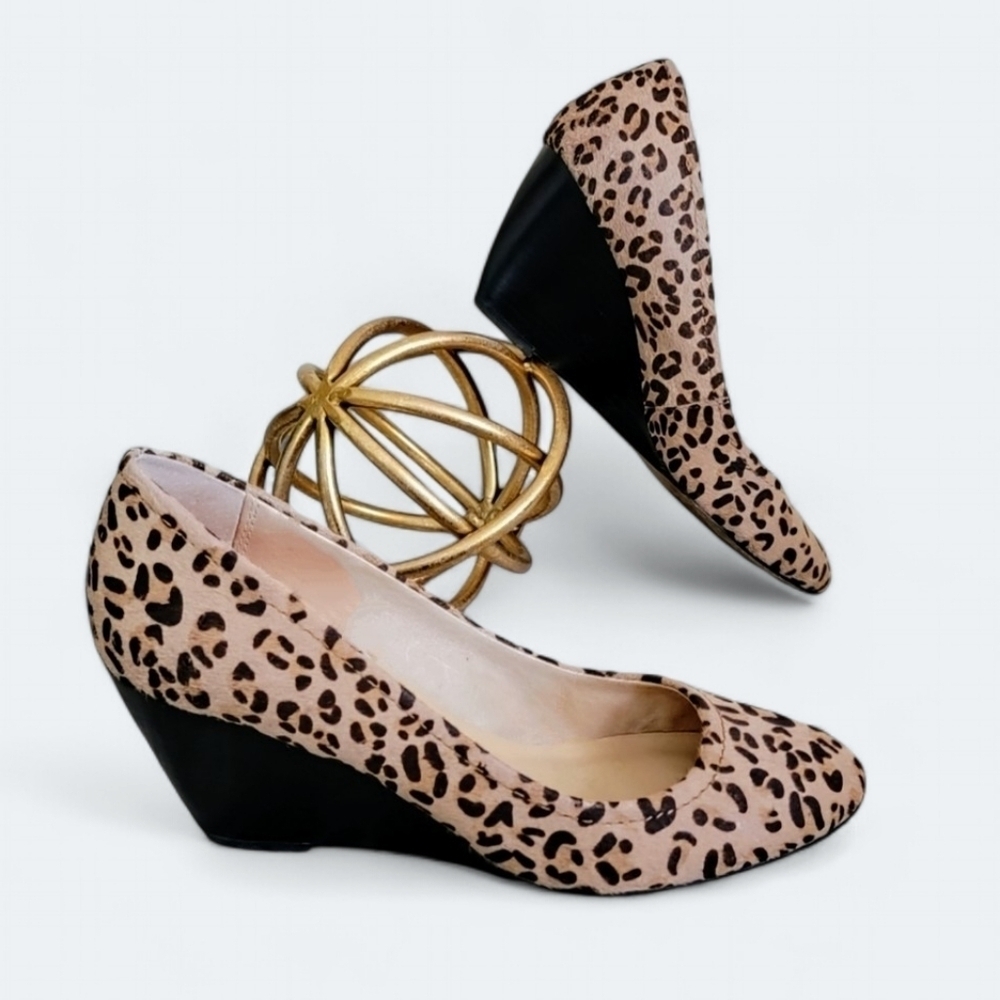 kate spade Leopard Print Wedge Pumps in Pink and Black